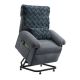 Bestier Triple Motor Power Lift Recliner Chair with Removable Cover Lumbar Pillow and Side Pocket - Gray