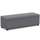 Simpli Home - Avalon Extra Large Storage Ottoman Bench - Stone Grey