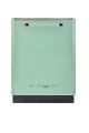 Unique Appliances - Classic Retro Top Control Built-In Stainless Steel Tub Dishwasher with 3rd Rack and 45 dBA - Summer Mint Green