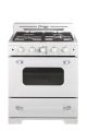 Unique Appliances - Classic Retro 3.9 Cu. Ft. Freestanding Gas Convection Range - Marshmallow White