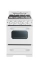 Unique Appliances - Classic Retro 2.9 Cu. Ft. Freestanding Gas Convection Range - Marshmallow White