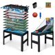 Costway - 14-in-1 Combo Game Table Set with Foosball Air Hockey Ping Pong Chess Shuffleboard - Multi-Color