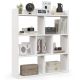 Costway - 1 PCS 7-cube Bookcase Open Storage Shelf with Anti-tipping Kits for Living Room - White