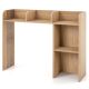 Costway - Desk Bookshelf Desktop Storage Organizer Display Shelf Rack Dorm Office - Natural