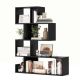 Costway - 1 PCS 5-Tier S-Shaped Bookshelf with Open Cubes Anti-Toppling Kits Freestanding Bookcase - Black