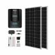 Renogy 200 Watt 12 Volt Monocrystalline Solar Kit w/ 2 Pcs 100W Solar Panel and 20A MPPT Charge Controller - Black