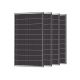Renogy 4pcs 320W Solar Panel 24V Monocrystalline On/Off Grid 1280W for RV Farm Home Rooftop Residential Commercial House - Black