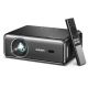 Aurzen - D1 Pro Smart Projector, 20W Speakers, Dolby Audio & dbx-tv Total Sonics, Auto Focus & Keystone, Native 1080P Projector - Gray
