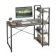 Bestier 47inch Small Gaming Computer Desk with Shelves for Home Office - Gray