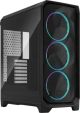 Fractal Design - Meshify 3 RGB ATX mATX Black Chassis with Light Tinted TG Side Panel Mid-Tower PC Case - Black