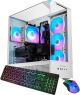iBUYPOWER - Element 9 White Gaming Desktop PC - AMD Ryzen 7 8700F, NVIDIA GeForce RTX 5060 8GB, 16GB DDR5 RGB,1TB NVMe - White