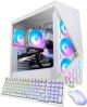 iBUYPOWER - iBUYPOWER- Slate 9 White Gaming Desktop PC- Intel Core Ultra 7 265F,NVIDIA GeForce RTX 5060Ti 8GB,32GB DDR5 RGB,2TB SSD - White