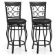 Costway Set of 2 Vintage Metal Swivel Bar Stools 26
