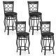 Costway Set of 4 Vintage Metal Swivel Bar Stools 26