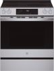 GE Profile - 5.3 Cu. Ft. Slide-In Electric Induction Convection Range with No Preheat Air fry and EasyWash Oven Tray Cleaning System - Stainless Steel