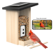 Birdfy Smart Bird Feeder with Camera, Bird Watching Camera with Solar Panel, AI Identify 6000+ Species - Ebony