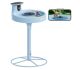 Birdfy Bird Bath Pro AI with Camera, Solar Powered, 1080P HD Bird Camera Auto Capture Bird Bath Videos - Blue