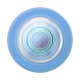 PopSockets - MagSafe Round PopGrip Cell Phone Grip & Stand, with Adapter Ring for Mobile Phones - Blue Opalscent Translucent