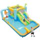 Costway Inflatable Water Slide Giant Kids Bounce House Park Splash Pool without Blower - Multicolor