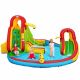 Costway Kids Inflatable Water Slide Park with Climbing Wall Water Cannon and Splash Pool without Blower - Multicolor