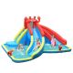 Costway Inflatable Water Slide Crab Dual Slide Bounce House Splash Pool Without Blower - Multicolor