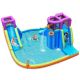 Costway 6 in 1 Inflatable Dual Slide Water Park Climbing Bouncer Without Blower - Multicolor
