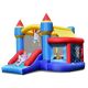Costway InflatableBounce House Castle Slide Bouncer Kids Shooting Net/Without Blower - Multicolor
