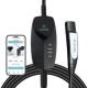 Lectron - App Control (WiFi) Portable Tesla Level 1 NEMA 5-15 Electric Vehicle (EV) Charger- up to 12A- 16' - Black