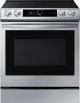 Samsung - 6.3 cu. ft. Front Control Slide-in Electric Range with Smart Dial, Air Fry & Wi-Fi - Stainless Steel