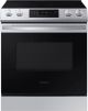 Samsung - 6.3 cu. ft. Flex Duoâ„¢ Front Control Slide-in Electric Range with Smart Dial, Air Fry & Wi-Fi - Stainless Steel