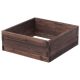 Costway - Square Raised Garden Bed Flower Vegetables Seeds Planter Kit Elevated Box - Brown