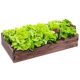Costway - Wooden Raised Garden Bed Kit - Elevated Planter Box For Growing Herbs Vegetable - Brown