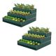 Costway - 2 PCS 3-Tier Raised Garden Bed,47