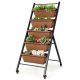 Costway - 5-Tier Vertical Raised Garden Bed Elevated Planter with Wheels & Container Boxes - Brown