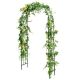 Costway - Garden Arch Arbor Trellis Pergola 7.5 ft Metal Archway for Climbing Plants Party - Black
