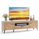 Costway - TV Stand for 65 Inch TVs Modern Entertainment Center with Drawer 2 Storage Cabinets - Brown