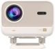 Yaber L2 Plus 1080P FHD Projector, 400 ANSI Brightness, JBL Stereo Speakers, 3G Lens Module, Automatic Keystone & focus - Cream