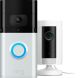 Ring Video Doorbell 3 Plus with Indoor Security Cam - Satin Nickel / White