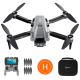 Contixo F25 Foldable Drone - 1080p FHD Camera, FAA-Exempt, FPV Screen, GPS, Smart Modes, Brushless Motors, Travel Case - Gray