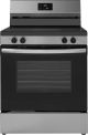 Insignia™ - 5.3 Cu. Ft. Freestanding Electric Range with Dual-Size Burner and Storage Drawer - Stainless Steel