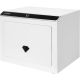 Barska - Diamond 0.92 Cu. ft Touchscreen Biometric Keypad Security Safe - White