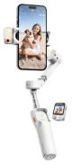 Hohem - iSteady V3 Ultra 3-Axis Gimbal Phone Stabilizer w/ AI Tracking, Detachable Touch Remote, Extension, Tripod, & Light - White