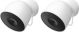 Google - Nest Cam Outdoor (wired, 2nd gen) - 2K Video and Gemini - 2-Pack - Snow