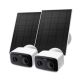 TP-Link - Tapo Solar-Powered Wireless Security Camera Kit with Live View, Works with Alexa & Google Home- No Monthly Fees (2-Pack) - White