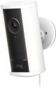 Ring - Spotlight Cam Pro (2nd Gen) POE, Retinal 4K for ultra-clear video, 10x Enhanced Zoom, 2 LED Spotlights - White