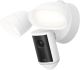 Ring - Floodlight Cam Pro (2nd Gen) Retinal 4K for ultra-clear video, 10x Zoom, ultra-bright motion-activated floodlights - White