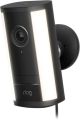 Ring - Spotlight Cam Pro (2nd Gen), Plug In, Retinal 4K for ultra-clear video, 10x Enhanced Zoom, 2 LED Spotlights - Black
