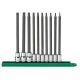 GEARWRENCH 1/4 in. and 3/8 in. Drive Long Torx Bit Socket Set with Socket Rail (10-Piece) 80588