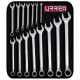 URREA 12-Point Combination Chrome Wrench Set (15-Piece) 1200F