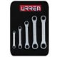 URREA Box End 12-Point Ratcheting Chrome Wrench Set (5-Piece) 1190A
